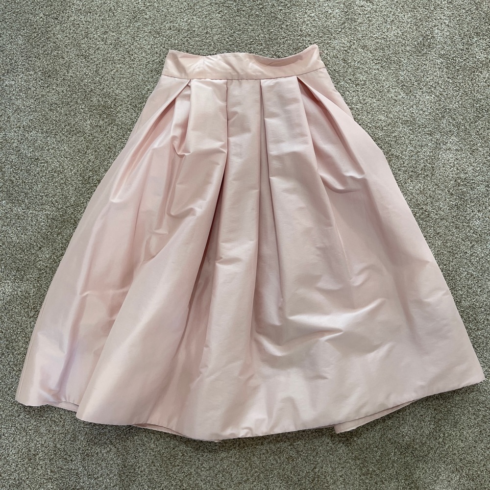 Midi White House Black Market Pink Skirt